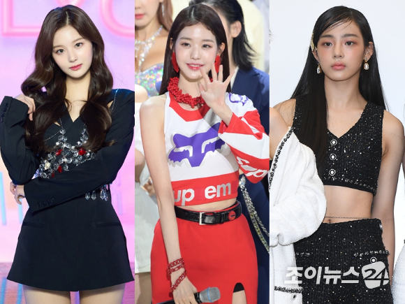 왼쪽부터 엔믹스 설윤, 아이브 장원영, 뉴진스 민지 [사진=JYP엔터테인먼트, 조이뉴스24포토DB]