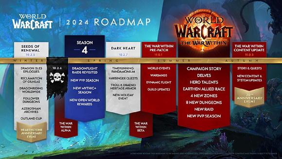 월드 오브 워크래프트 2024 로드맵 [사진=블리자드]