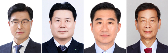 이상균 HD현대 조선사업 총괄 부회장, 한주석 HD현대중공업 사장, 조민수 HD현대중공업 사장, 박찬혁 HD현대사이트솔루션 사장. [사진=HD현대]