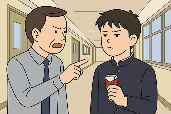 경기도 파주의 한 중학교에서 2학년 남학생이 교사의 훈계에 불만을 품고 소화기를 난사하는 일이 벌어졌다. 사진은 훈계에 화가나 학교에서 소화기를 난사하고 있는 중학생 이미지. [사진=챗GPT]