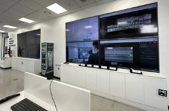 버넥트의 서울 본사 1층은  Track기반 XR 솔루션을 직접 체험할 수 있는 공간이 마련돼 있다. [사진=버넥트]