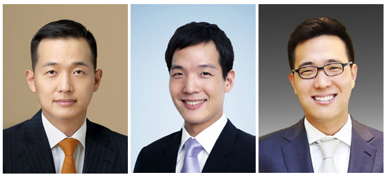 왼쪽부터 김동관 한화그룹 부회장, 김동원 한화생명 사장, 김동선 한화호텔앤드리조트 부사장. [사진=아이뉴스24 포토DB]