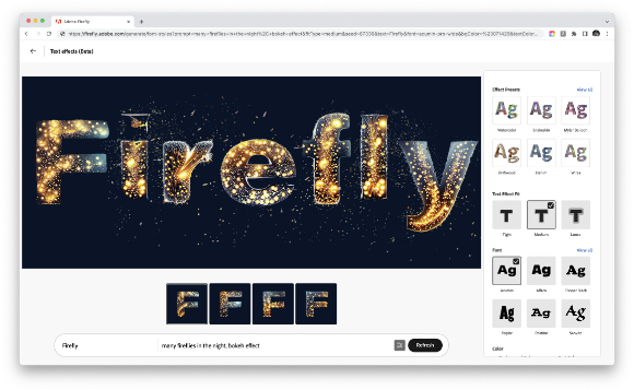 어도비는 21일(현지시간) 미국 라스베이거스 베네시안 호텔에서 연례 콘퍼런스 서밋을 열고 생성형 AI 모델 '파이어플라이'(Firefly)를 공개했다. [사진=어도비]