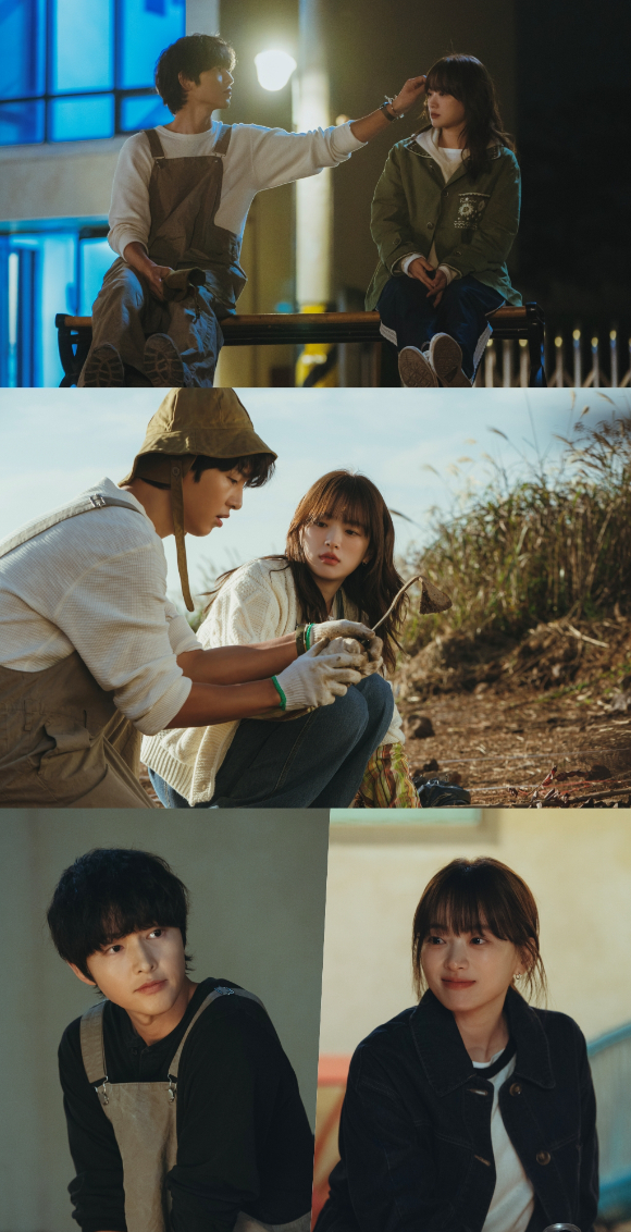 &apos;마이유스&apos; 송중기, 천우희 머리 쓰담·손잡기⋯무자각 플러팅