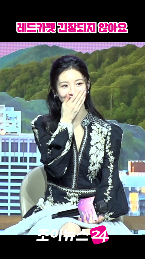 배우 고윤정이 지난 13일 오전 서울 강남구 조선팰리스 서울강남에서 열린 넷플릭스 시리즈 '이 사랑 통역 되나요?' 제작발표회에 참석해 소감을 말하고 있다. [사진=문수지 기자]