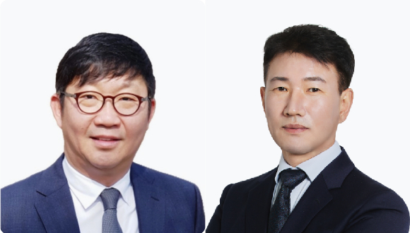 왼쪽부터 최시환 KT 넷코어 대표, 박태호 KT P&M 대표 프로필 사진. [사진=각사]