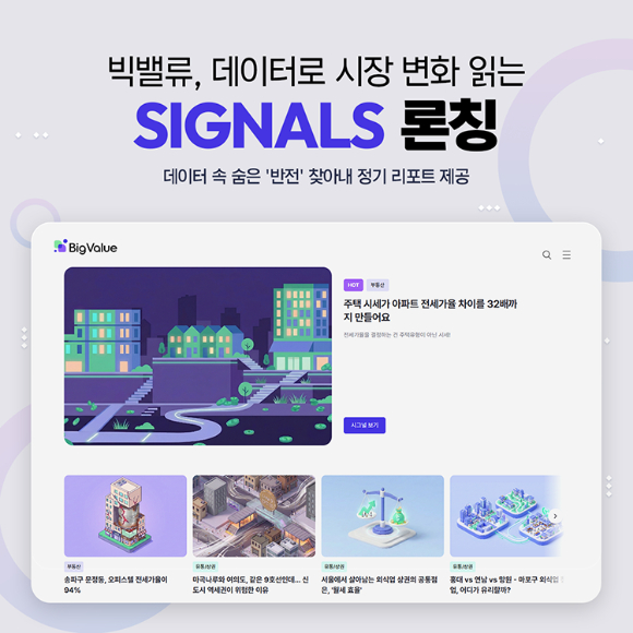 데이터테크 기업 빅밸류는 30일 데이터 분석 서비스 '시그널'을 론칭했다. [사진=빅밸류]