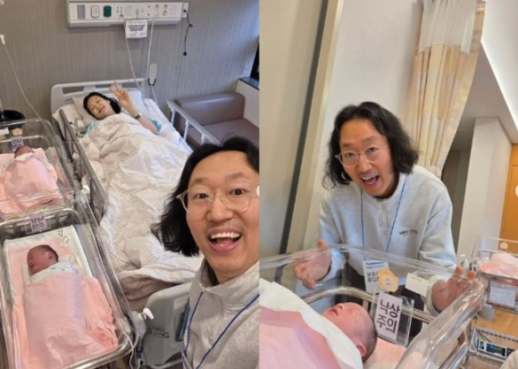 김경진 전수민 쌍둥이 출산 관련 이미지 갈무리 [사진=김경진 인스타그램]