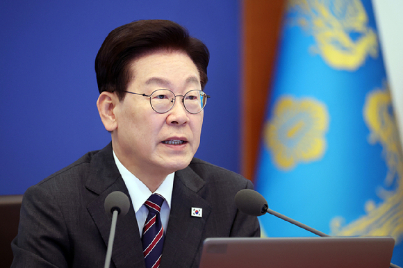 이재명 대통령이 22일 청와대에서 열린 수석보좌관회의에서 발언하고 있다. 2026.10.22 [청와대통신사진기자단] [사진=연합뉴스]