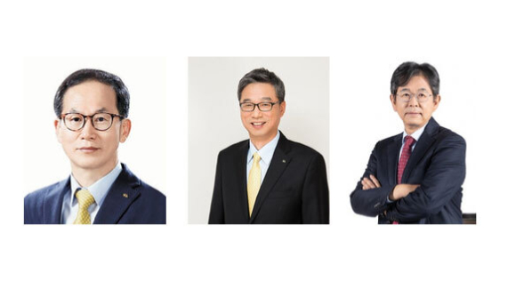 양종희 부회장, 허인 부회장, 김병호 베트남 HD은행 회장. [사진=KB금융지주]