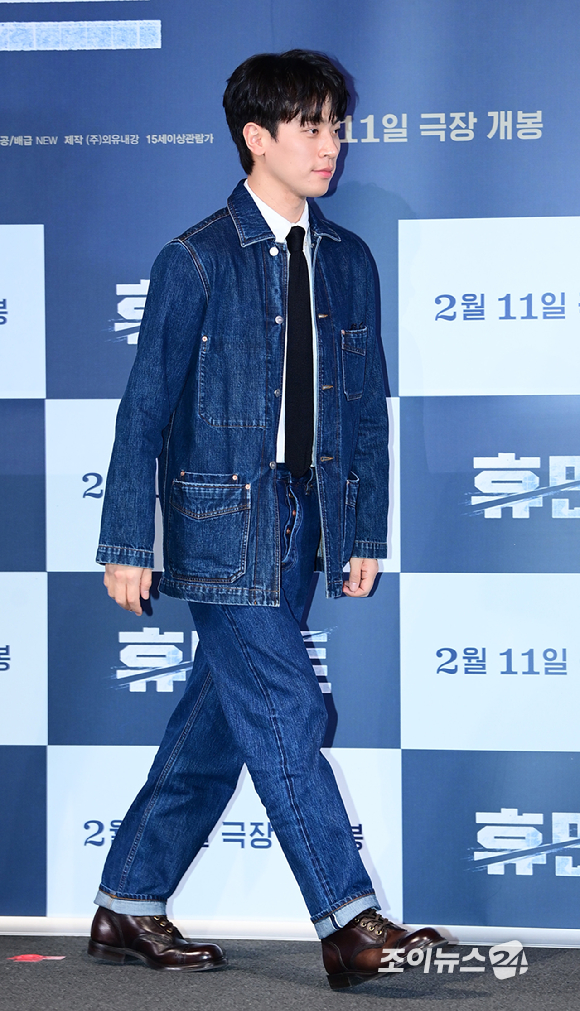 배우 박정민이 4일 오후 서울 CGV 용산아이파크몰에서 열린 영화 '휴민트'(감독 류승완) 언론시사회에 참석하고 있다. [사진=정소희 기자]