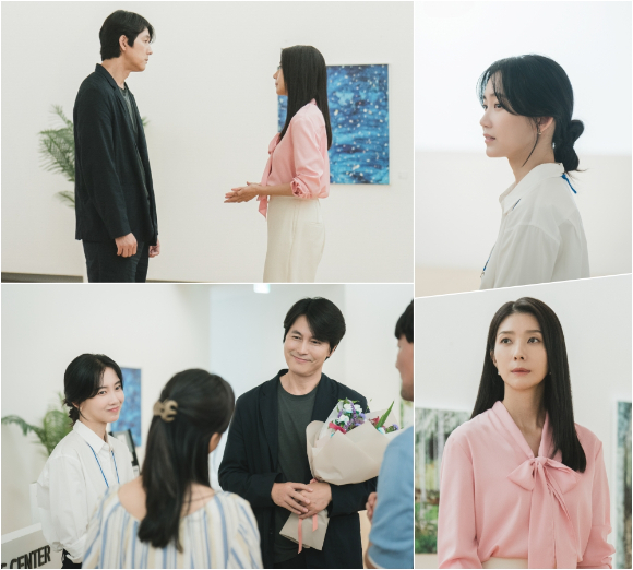 '사랑한다고 말해줘' 정우성, 신현빈, 김지현이 묘한 삼각구도에 놓인다.[사진=지니TV]