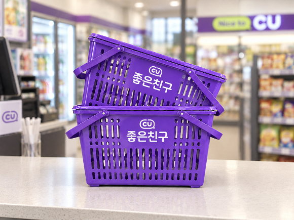  CU의 한글날 기념 새 폰트 'SD CU 좋은 친구'. [사진=CU, AI 생성]
