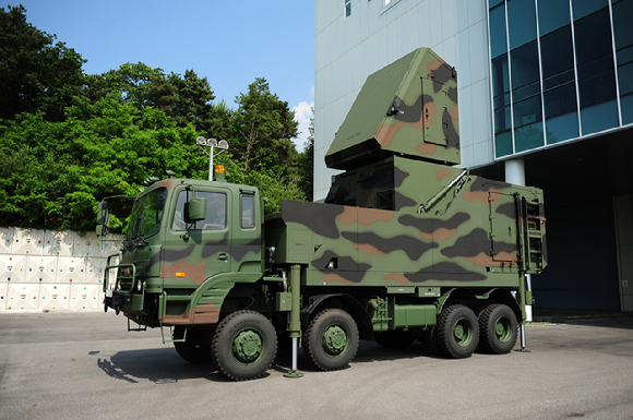 한화시스템의 천궁-II 다기능레이다(MFR). [사진=한화시스템]