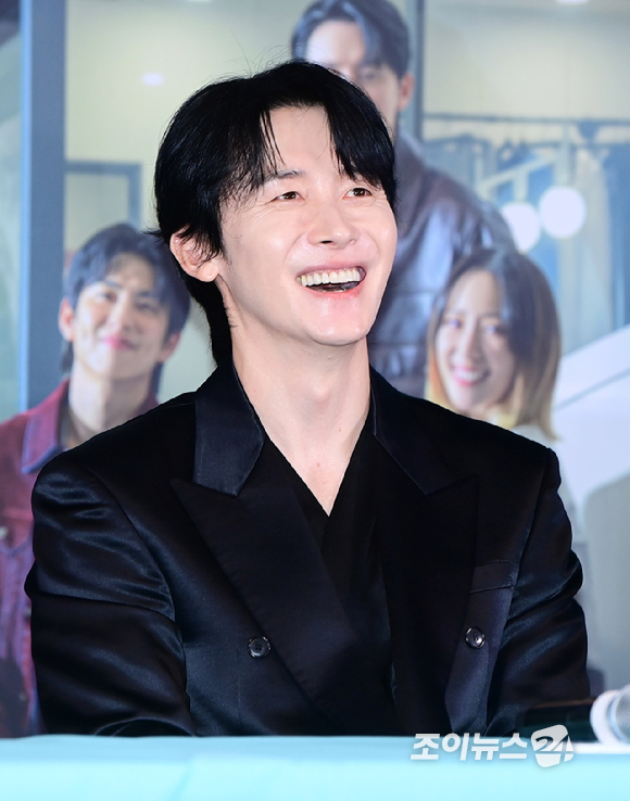 배우 김준한이 4일 오후 서울 CGV 용산아이파크몰에서 열린 영화 '인턴'(감독 김도영) 언론시사회에 참석하고 있다. [사진=정소희 기자]