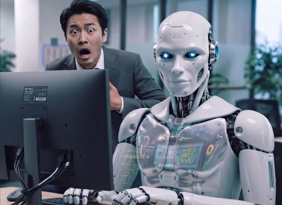 자신의 팀장이 업무에 AI 사용을 금지시켜 스트레스를 받고 있다는 직장인 사연이 전해졌다. 본 기사와 무관한, AI 생성 이미지. [사진=제미나이 생성 이미지]