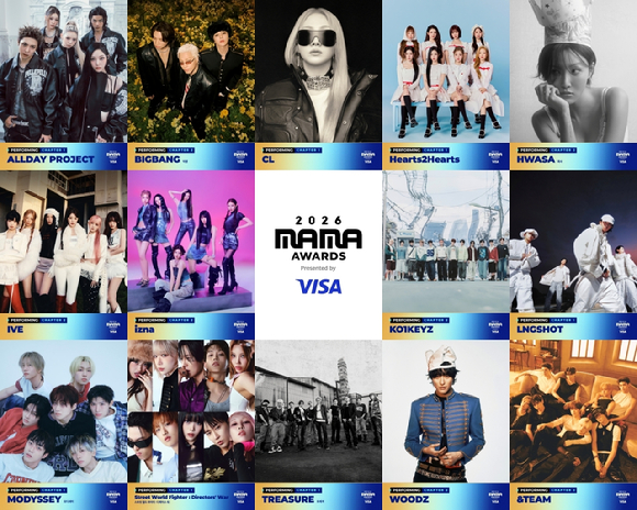 '2026 MAMA AWARDS' 2차 퍼포밍 아티스트 이미지 [사진=CJ ENM]