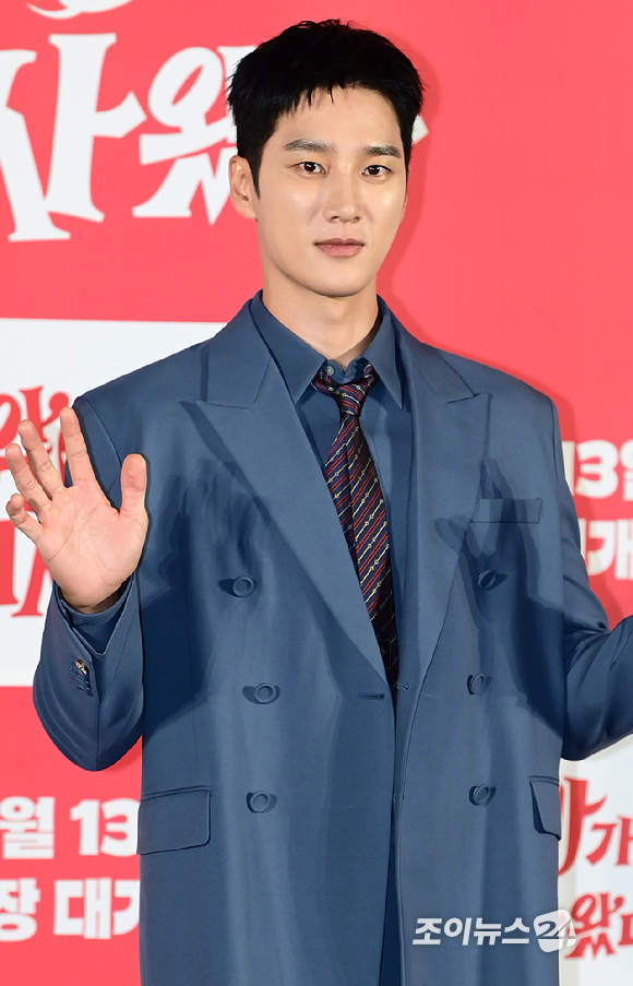 배우 안보현이 9일 오전 서울 CGV 용산아이파크몰에서 열린 영화 '악마가 이사왔다'(감독 이상근) 제작보고회에 참석하고 있다. [사진=정소희 기자]