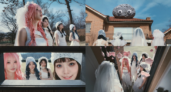 QWER 'CEREMONY' 뮤직비디오 티저 캡처 [사진=쓰리와이코프레이션]