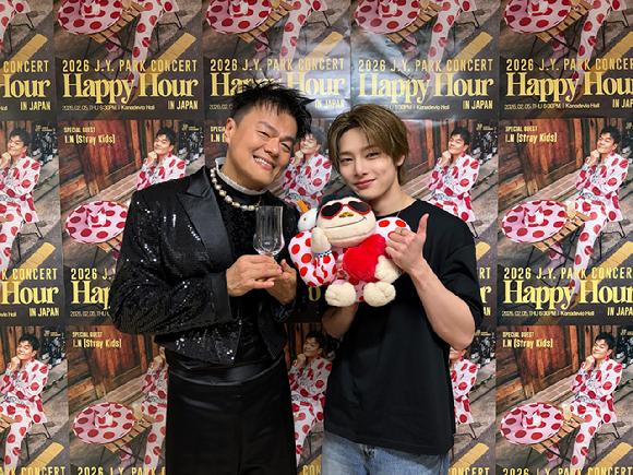 스트레이 키즈 아이엔, 박진영 日 콘서트 출격…깜짝 합동 무대