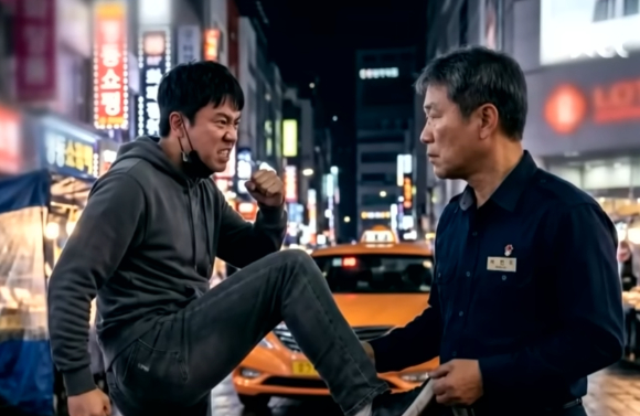 당시 사건을 재현한 인공지능(AI) 이미지. 실제 사진이 아님. [사진=JTBC '사건반장' 캡처]