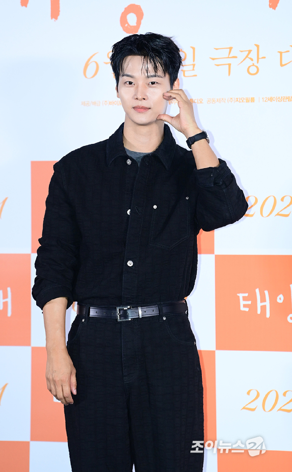 배우 차학연이 2일 오후 서울 용산구 CGV 용산아이파크몰에서 열린 영화 '태양의 노래'(감독 조영준) 언론시사회에 참석하고 있다. [사진=정소희 기자]
