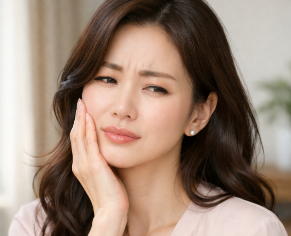 턱관절과 관자놀이 통증을 유발하는 습관이 전문가에 의해 소개됐다. 사진은 AI 생성 이미지로, 본 기사 내용과 무관. [사진=챗GPT]