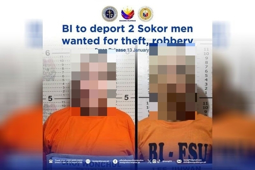 지난해 필리핀에서 붙잡힌 외국인 수배자 180명 중 한국인이 가장 비율을 차지한 것으로 확인됐다. 사진은 필리핀 이민국이 지난 1월 한국에서 범죄 혐의로 수배돼 필리핀으로 달아난 한국인 2명을 현지에서 검거한 뒤 찍은 머그샷. [사진=필리핀스타 홈페이지]