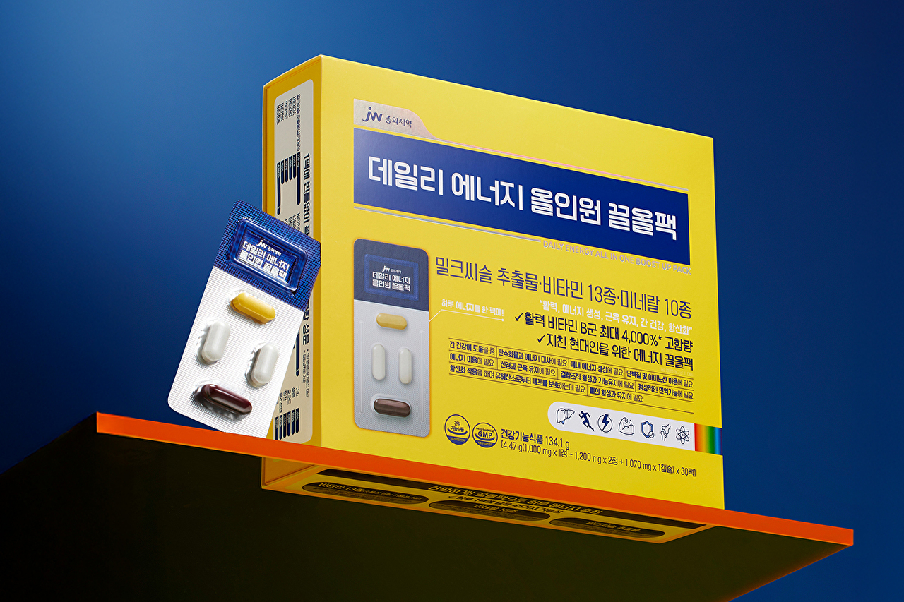 데일리 에너지 올인원 끌올팩. [사진=JW중외제약 제공]