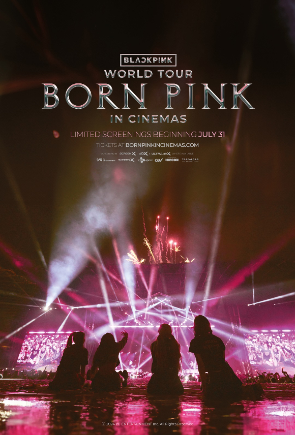 블랙핑크 'BLACKPINK WORLD TOUR [BORN PINK] IN CINEMAS' 포스터. [사진=YG엔터테인먼트]
