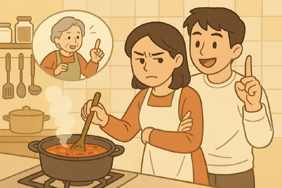 남편이 말끝마다 "우리 엄마"를 언급하며 비교한다는 신혼 아내의 사연이 알려졌다. 사진은 AI로 생성한 이미지. [사진=챗GPT]