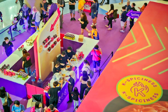 지난 15~18일 말레이시아 쿠알라룸푸르에서 열린 '맵' 팝업스토어 현장. [사진=삼양식품]