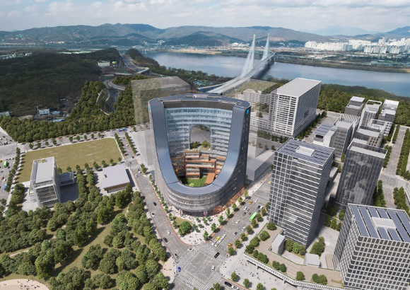 JYP 엔터테인먼트 신사옥 조감도(안). [사진=강동구]