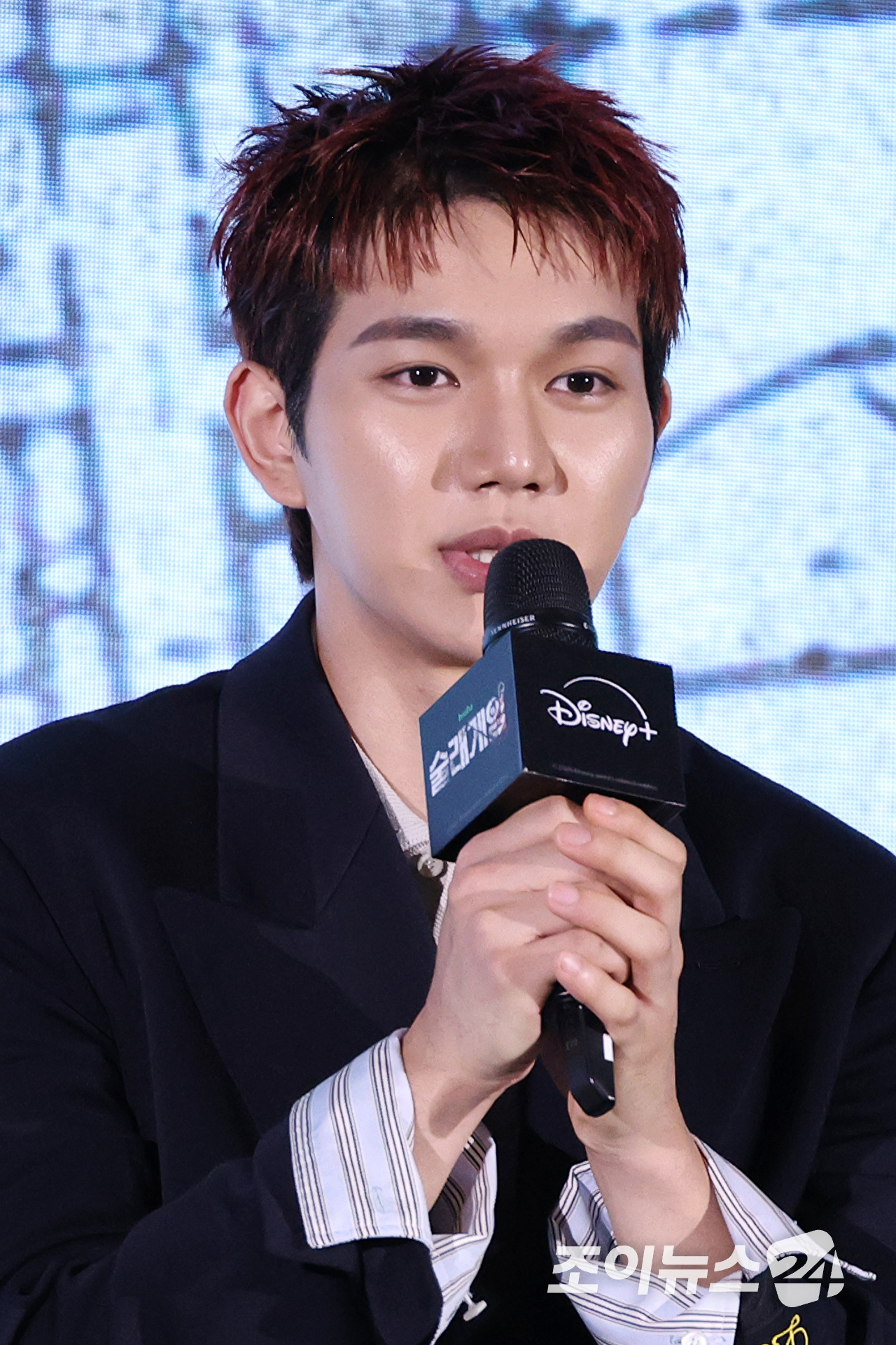 배우 윤상현이 28일 오전 서울 구로구 신도림동 더세인트에서 진행된 디즈니+ 오리지널 예능 '술래게임' 제작발표회에 참석해 포즈를 취하고 있다. [사진=문수지 기자]