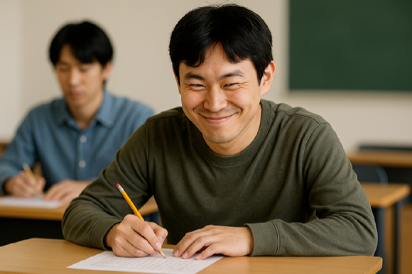 일본에서 중국인 유학생이 토익(TOEIC) 시험에 대리 응시한 사실이 적발된 가운데, 같은 수법으로 최소 800여 명이 시험에 부정하게 응시한 정황이 드러났다. 사진은 AI로 생성한 이미지로, 본 기사 내용과 무관. [사진=챗GPT]