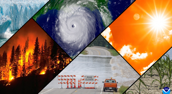 지구 가열화에 따른 기후위기로 폭염, 폭우, 폭풍, 가뭄, 허리케인, 산불 등 '극심한 날씨'가 이어지고 있다. [사진=NOAA]