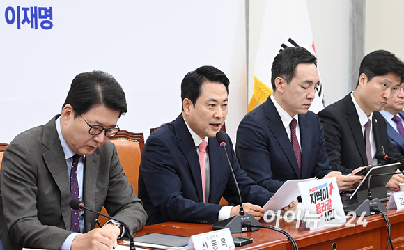 장동혁 국민의힘 당대표가 14일 서울 여의도 국회에서 열린 최고위원회의에서 발언하고 있다. [사진=곽영래 기자]