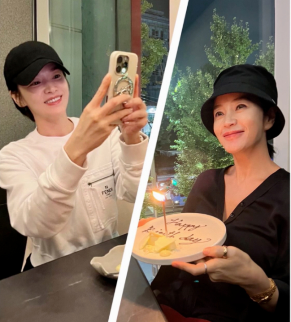 김혜수 송혜교 [사진=김혜수 SNS]