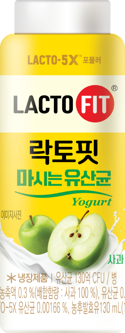 락토핏 마시는 유산균 사과. [사진=종근당건강 제공]