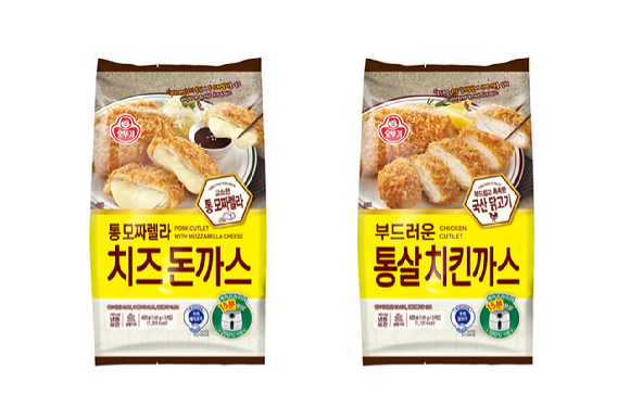 오뚜기 냉동까스 신제품 2종. [사진=오뚜기]
