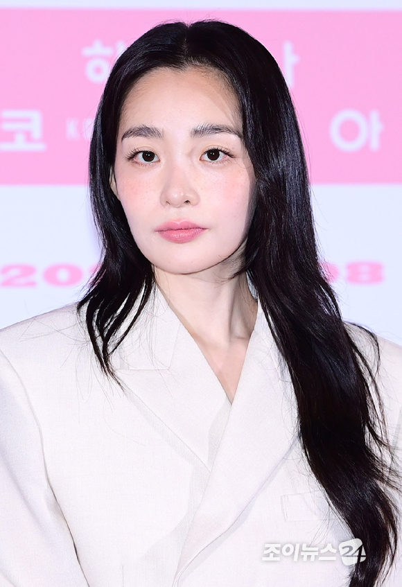 배우 김민하가 26일 오후 서울 CGV용산아이파크몰에서 열린 영화 '하나 코리아'(감독 프레드릭 쇨베르) 언론시사회에 참석하고 있다. [사진=정소희 기자]