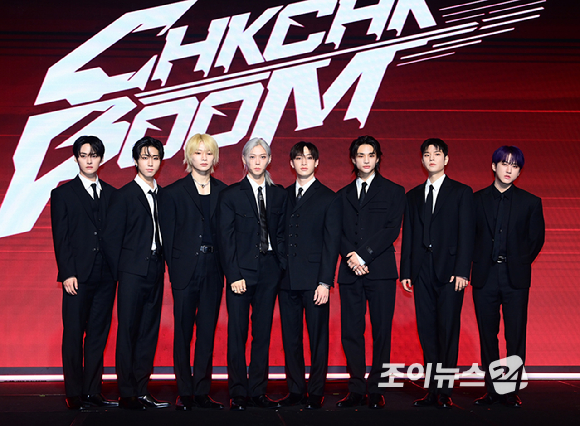 그룹 스트레이 키즈(Stray Kids)가 19일 오전 서울 영등포구 여의도 콘래드 호텔에서 열린 새 미니 앨범 'ATE'(에이트) 발매 기념 기자간담회에 참석하고 있다. [사진=정소희 기자]