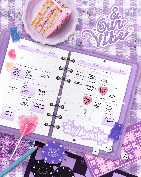 세이마이네임 신보 '&Our Vibe' 타임 테이블 [사진=인코드엔터테인먼트]