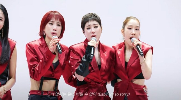 쥬얼리, 20년만에 완전체 무대 '눈물 펑펑'...서인영·조민아 불화 종식