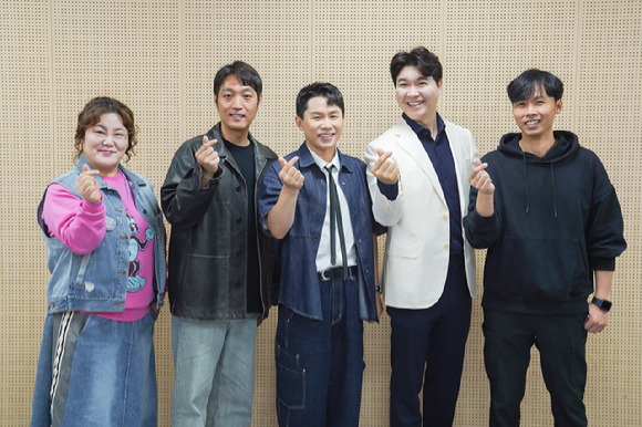 '우리 아기가 태어났어요' 기자간담회에 참석한 양세형과 박수홍 [사진=TV조선 ]