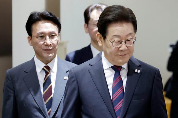 이진숙 방송통신위원장이 지난 8일 용산 대통령실에서 열린 국무회의에 참석해 있다. 2025.7.8 [사진=연합뉴스]