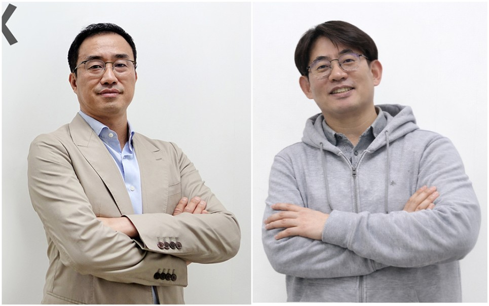 문태식(왼쪽)&middot;김창준 카카오VX 공동대표 [사진=카카오VX]