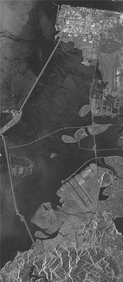  차세대소형위성2호 영상레이다 시험관측 사진. 대한민국 설악산 국립공원 및 속초 일대. 2023.08.21 [사진=KAIST]