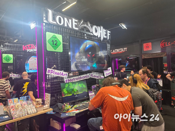 26일(현지시간) &lsquo;게임스컴 2026&rsquo; B2B 전시장에 마련된 엔씨 부스 전경. [사진=곽민구 기자]