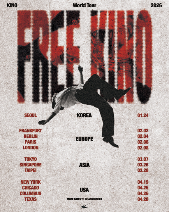 키노, 월드투어 &apos;FREE KINO&apos; 개최…유럽·미국 오간다